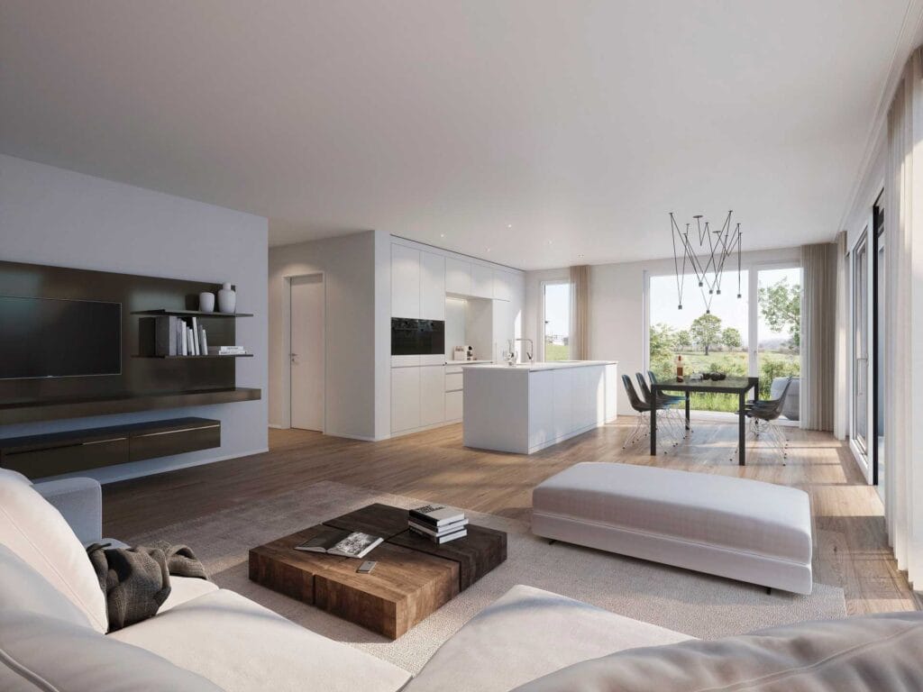 Doppeleinfamilienhäuser Steiacher Bünzen - Innen